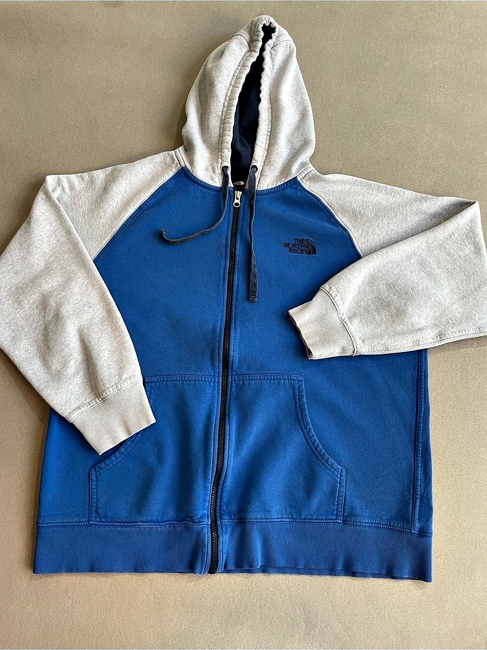 The North Face Men's Blue & Gray Hoodie Size XL